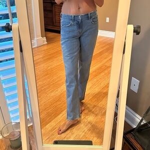 Abercrombie & Fitch Light Blue Straight Leg Jeans